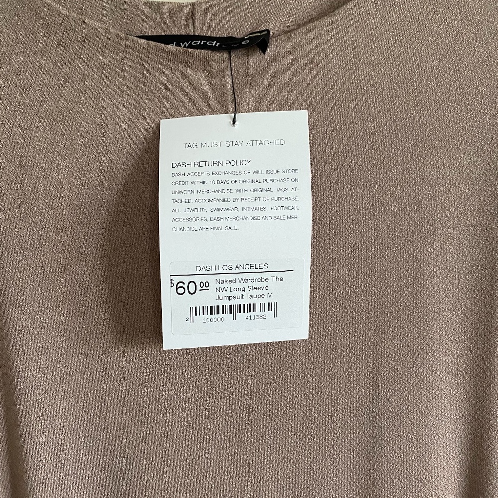 The Naked Wardrobe Long Sleeve Jumpsuit (DASH)